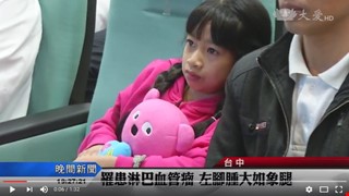 Vietnamese Girl with Elephant Leg is Going Home for New Year's.