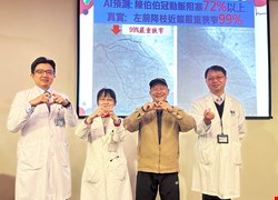 75歲阿伯起床胸悶心悸，冠動脈阻塞高達99％！「運動心電圖AI輔助判讀系統」 及時介入治療倖免於難