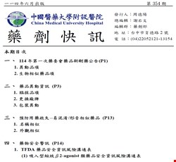 藥劑快訊354期